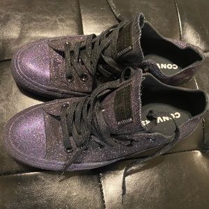 Purple glitter Converse women’s size 8